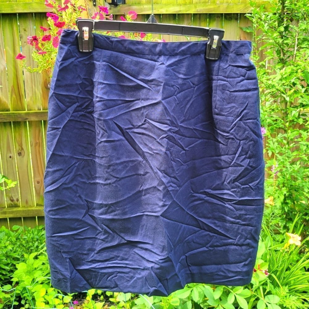 Blue Midi Skirt